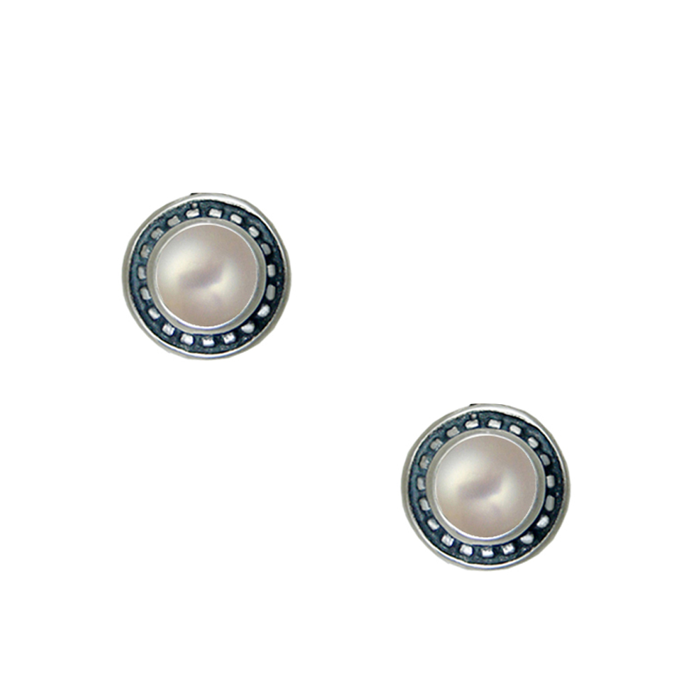 Sterling Silver Petite Cultured Freshwater Pearl Post Stud Earrings